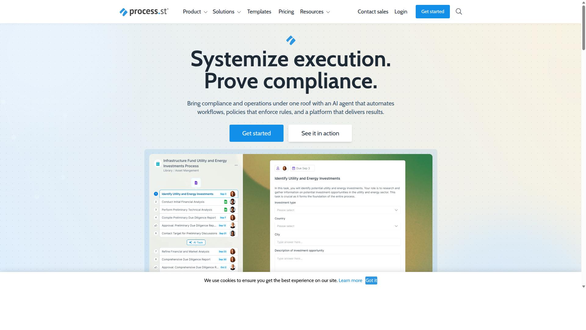 Process Street for Workflow Customization website